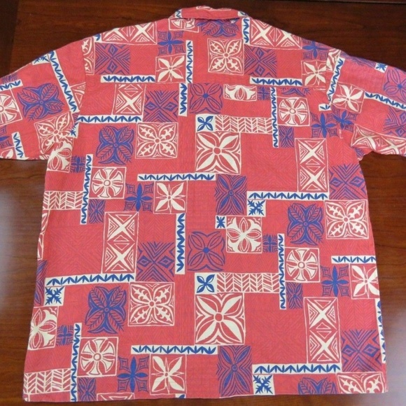 VTG FLIPBOX RED BLUE PATTERNED Casual Shirt - Picture 6 of 6
